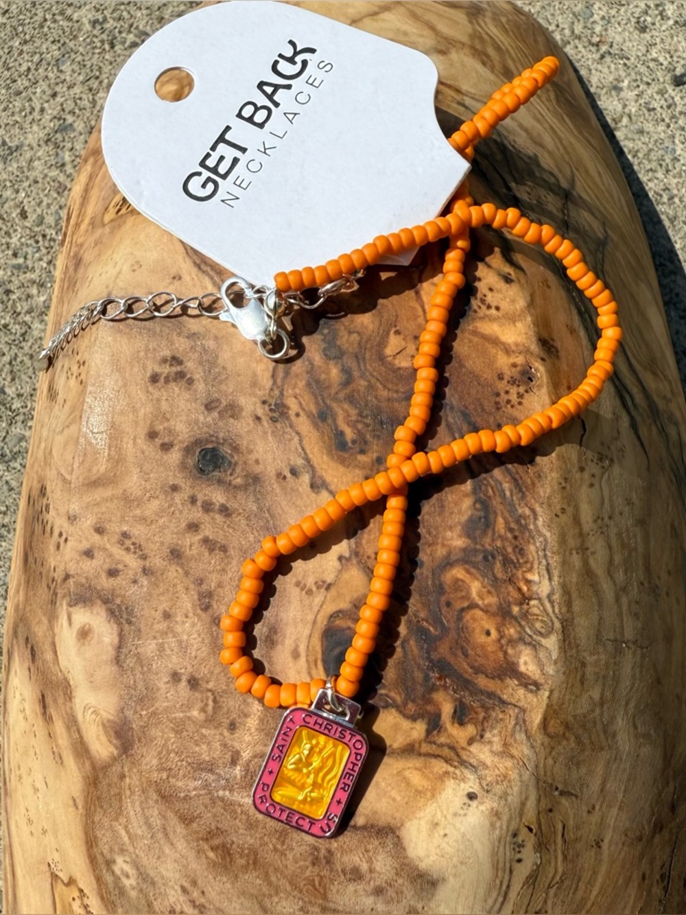 Orange Beachy Choker